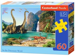 Castor Drukarnia i Wydawnictwo Puzzle układanka 60el. Świat dinozaurów 5+ CASTORLAND