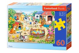 Castor Drukarnia i Wydawnictwo Puzzle układanka 60 elementów Farma 5+ CASTORLAND