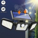 Ggv Spółka z Ograniczoną Odpowiedzialnością Lampa solarna LED potrójna czujnik ruchu i zmierzchu