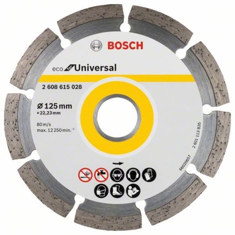 BOSCH TARCZA DIAMENTOWA BUDOWLANA ECO SEGMENTOWA 125MM