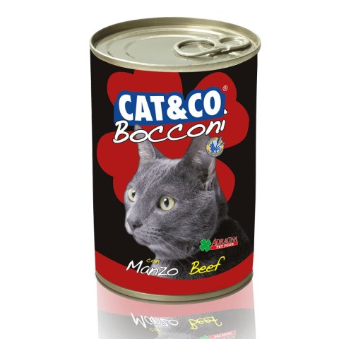 Cat&Co kawałki z wołowiną 400g