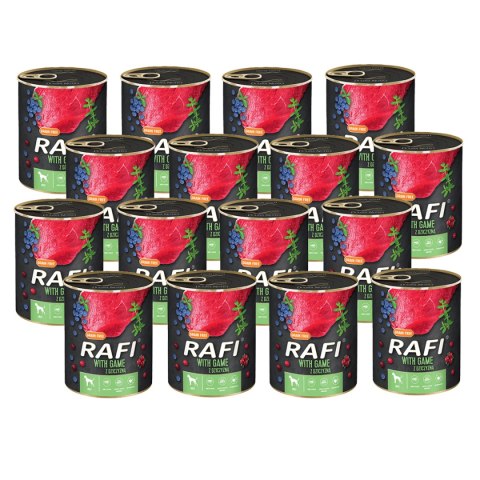 Rafi Rafi z dziczyzną, borówką i żurawiną 12 x 800 g