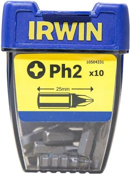 IRWIN GROT, BIT, KOŃCÓWKA TYPU PHILLIPS 1/4' 25MM 10 SZT. PH2