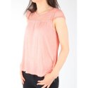 Wrangler Koszulka Wrangler Capsleeve Tee Coral Peach W W7337FDJX